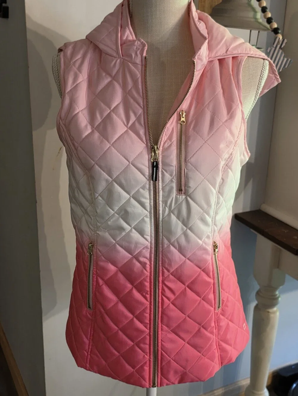 Pink Ombre Vest Crown & Ivy M